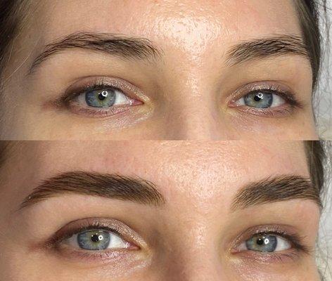 Eyebrow shape and tint