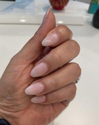 Pink and white ombré