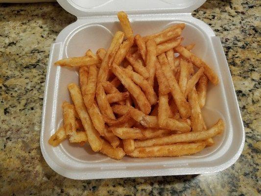 Seasoned fries - hot and tasty