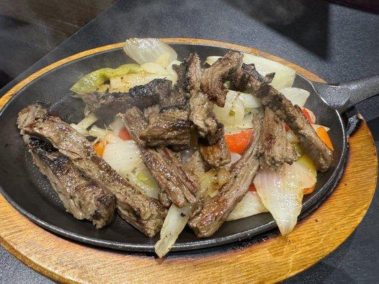 Beef fajitas