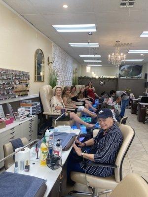 Wedding party Mani/Pedis!