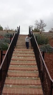 Brick staircase