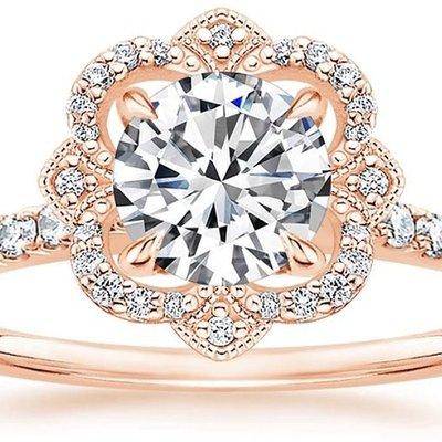 Beautiful Rose Gold and Diamond Ring