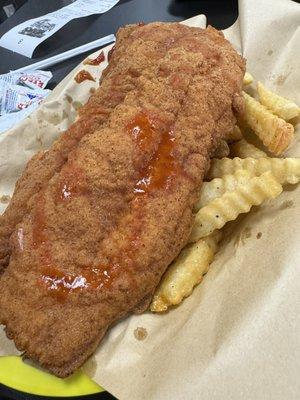 Fried catfish and fries