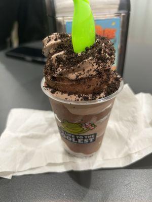 Brownie batter, chocolate ice cream with Oreos