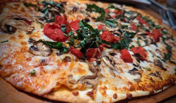 Margherita Pizza with mushrooms