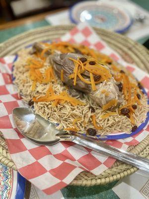 Afghani Pilao with Lamb Shank