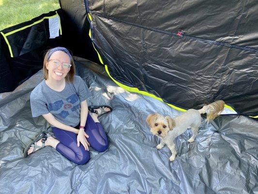 Theo loved his first camping trip!