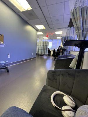 Treatment waiting area