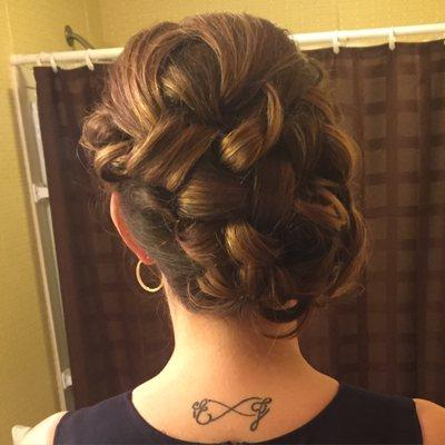 Wedding hair.