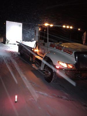 Winch out in Island park Idaho on 2023 Freightliner 26ft box truck