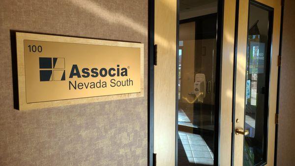 D' Associa NV South offices front door Tuesday 10.10.23