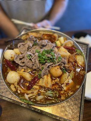 Szechwan hot pot ($21.99)