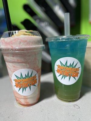 Dynamic Duo Combo 
Strawberry Cheesecake Shake 
Hulk Lit Tea