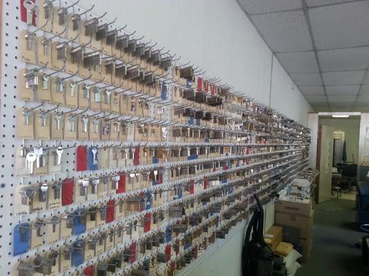 Large selection of key blanks available.