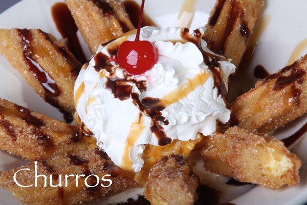 Churros with ice cream