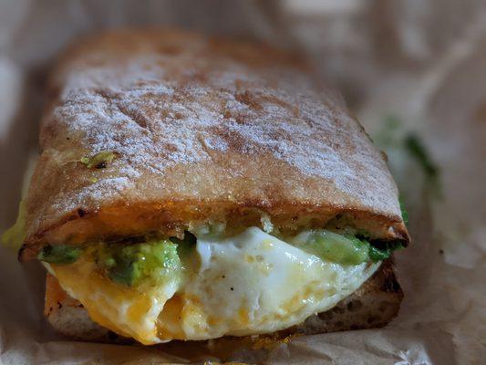 Avocado, Egg & Cheese sandwich