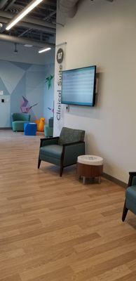 Pre-patient room waiting area