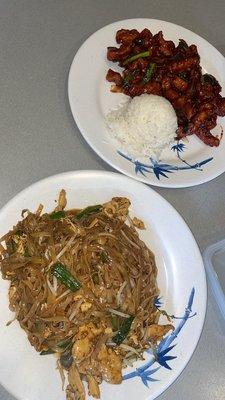 #3. Drunken Noodles #14. Sweet & Spicy Chicken