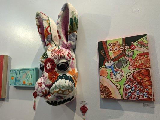 Lucky Rabbit show. All AAPI artists