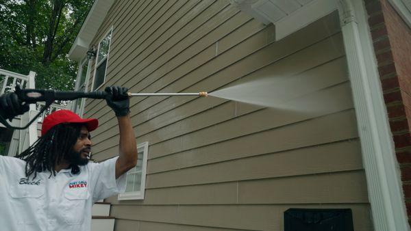 Power Washing in Charlottesville, Virginia.