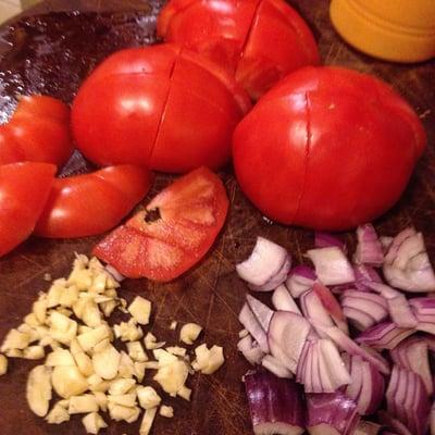 Fixings for pasta sauce...