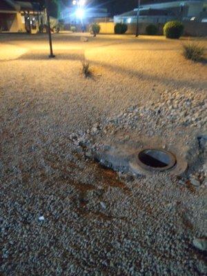 San Marina apartments At the toddler play ground is a 10ft deep hole not covered its been several days and it's still not covered