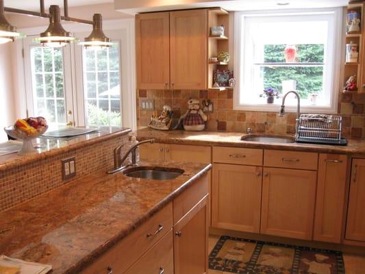 kitchen with granite countertop