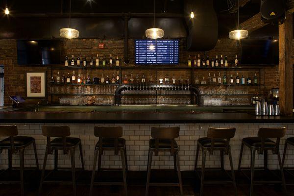 Bar Seating. Twenty Maine Craft Beers and A full Curated Back Bar!