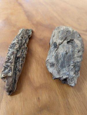 Which is petrified wood