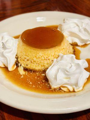 Flan.  Fluffy and creamy so good.