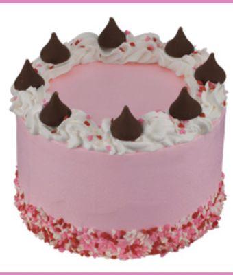 This is the cake ordered,and DID NOT get,pink, pretty, sprinkles, decorated nicely.