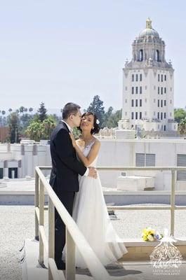 Beverly Hills Courthouse wedding photo (c) 2015 www.Faith-Michele.com