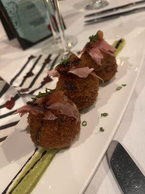 Andouille arancini