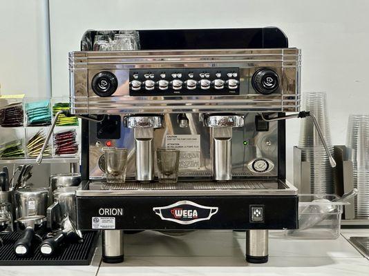 Wega espresso machine.