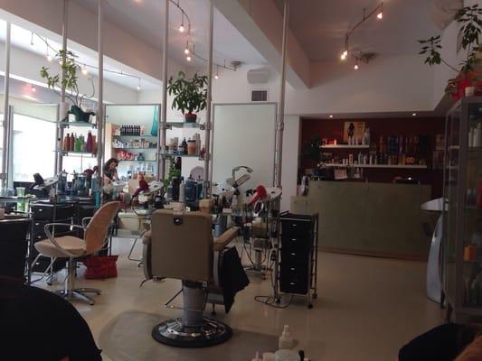 This is a view of the salon from the corner. What I love about them is that they are SUPER clean and thorough