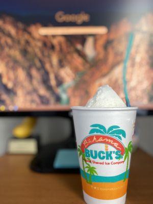 White Coconut Shaved Ice (working from home)