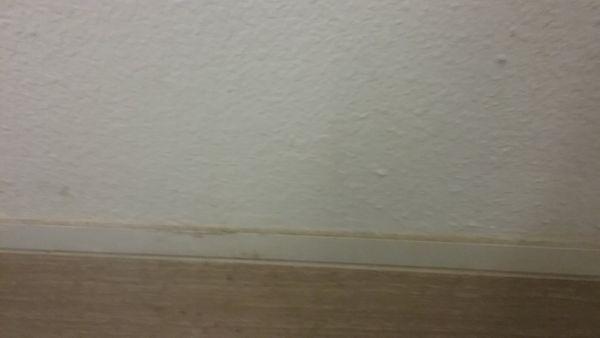 MICROTEL By Wyndham  motel bathroom baseboard. North Carolina