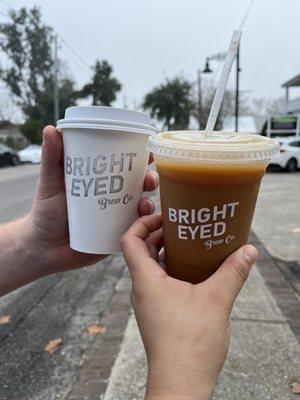 Macchiato with almond milk Nitro horchata