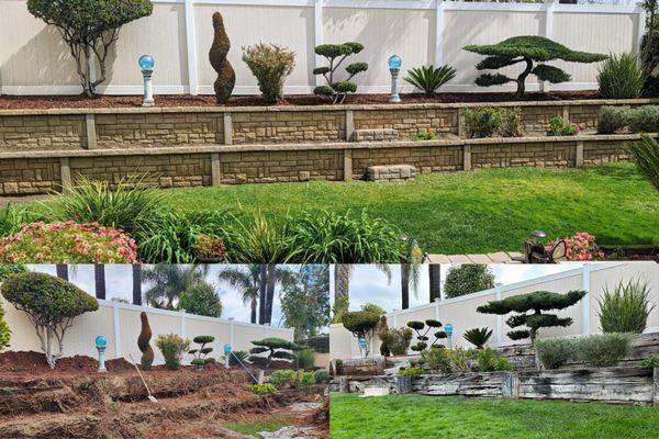 "Santa Barbara, Garden- Retaining Wall." From StackWall's Stone Collection. Rancho Cucamonga, CA