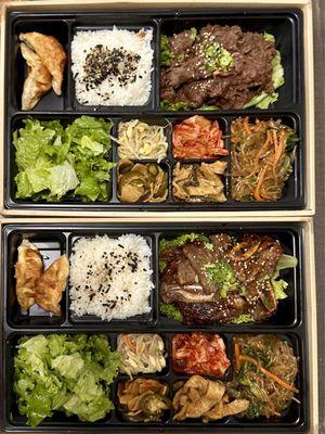 Bulgogi Bento and LA Galbi Bento