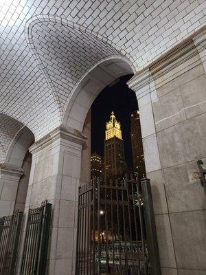 The view from courtyard of municipal building