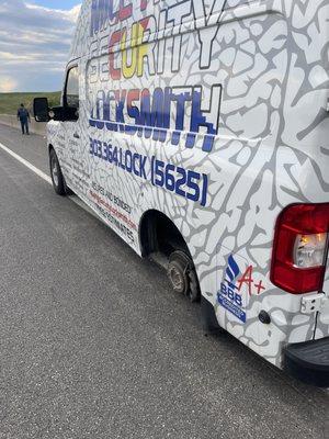 Wheel came off on i225 at 65mph.