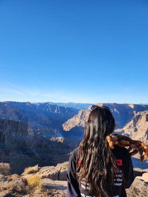 Grand Canyon! With a little spider we got at the gift shop :)