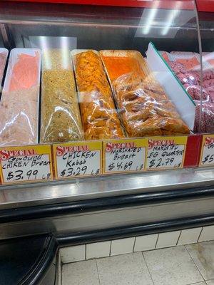 Nice selection of halal meats