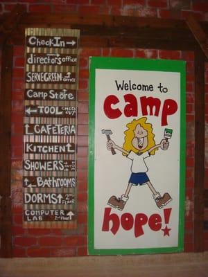 camp hope entrance.