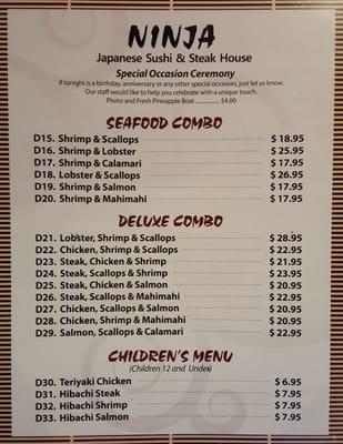 Dinner Menu Pg2