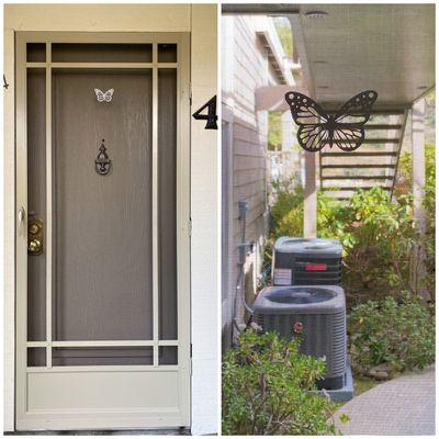 Prairie Screen Door/Custom Butterfly Decal