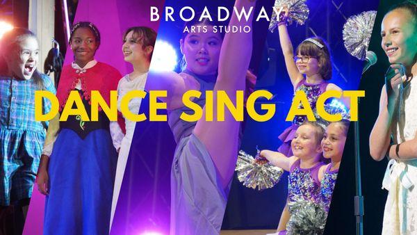 At Broadway Art Studio we have fantastic classes in dance, voice, acting, and musical theatre! Ages 3-17