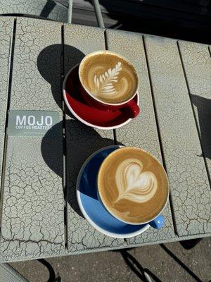 Flat white and cappuccino